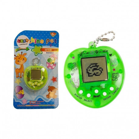 Gra Elektroniczna Tamagotchi Zielona z krótkim łańcuszkiem