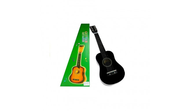 Gitara Drewniana Klasyczna z Kostką Czarna 60 cm