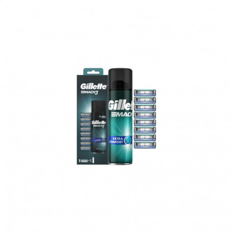 Gillette Mach3 8pcs + Mach3 gel 200ml