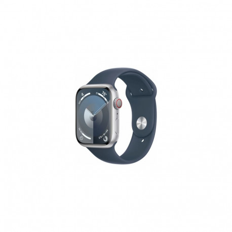 Apple Watch Series 9 Cellular 45mm Silver Stainless/Storm Blue Band - S/M