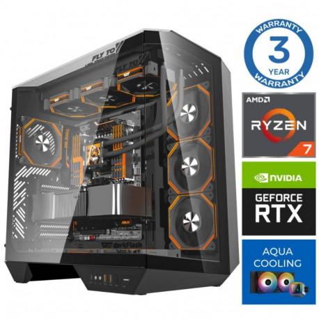 INTOP AQUA Ryzen 7 7700X 64GB DDR5 1TB SSD M.2 NVME RTX5070Ti 16GB
 no-OS