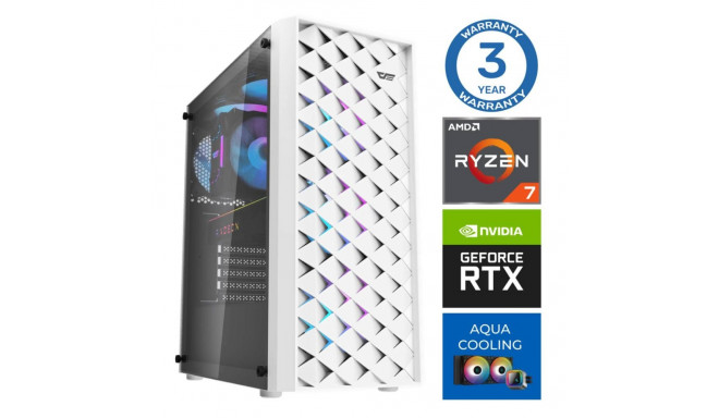 INTOP AQUA Ryzen 7 7700X 16GB DDR5 1TB SSD M.2 NVME+2TB RTX4060Ti 8GB no-OS