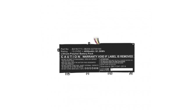 CoreParts Laptop Battery for Asus 0B200-02730100  B41N1711 61.56Wh Li-Pol 15.2V 4050mAh  57041743711