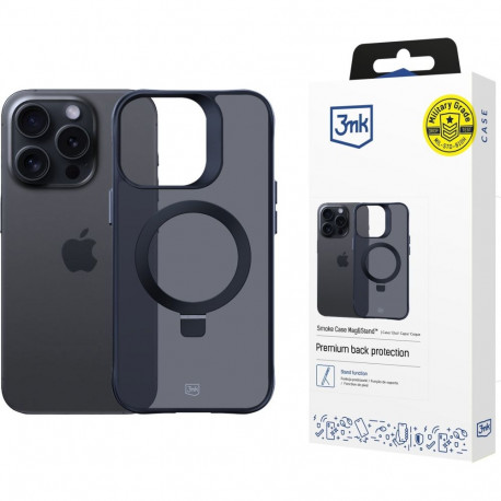 3mk kaitseümbris Apple iPhone 15 Pro Mag&Stand, suitsukarva