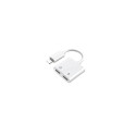 Remax RL-LA07i Lightning uz 2x Lightning Adapteris ( Austiņām un Lādēšanai) Balts