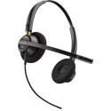 POLY EncorePro HW520 Binaural Wired Headset, USB-A, Black