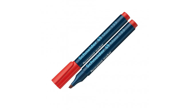 Marker permanentne Schneider 133, lõigat.otsik 1-4mm, punane