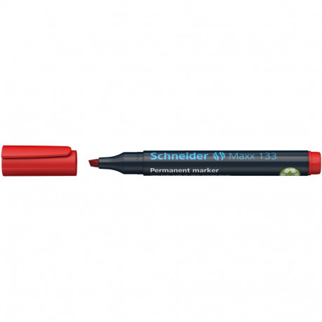 Marker permanentne Schneider 133, lõigat.otsik 1-4mm, punane