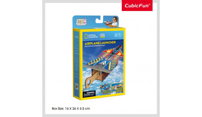 CUBIC FUN National Geographic 3D puzzle Airplane Launcher