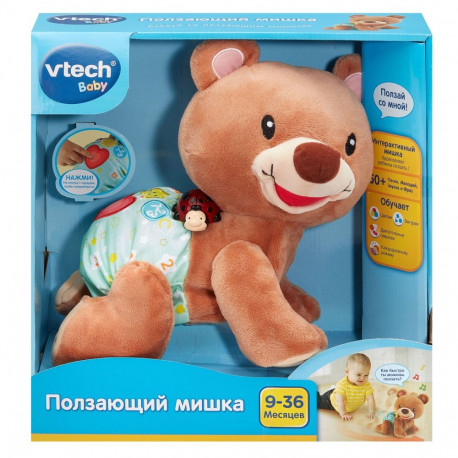 VTECH Interactive toy Crawl along bear (In Russian lang.)