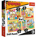 TREFL GARFIELD Puzzle 4 in 1 set