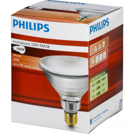 Philips infrapunalamp PAR38 IR 100W E27 230V CL