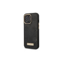 Guess GUHMP14LSAPSTK iPhone 14 Pro 6.1" black/black hardcase Peony Logo Plate MagSafe