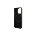 Guess GUHMP14LSAPSTK iPhone 14 Pro 6.1" black/black hardcase Peony Logo Plate MagSafe