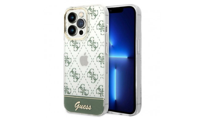 Guess GUHCP14XHG4MHA iPhone 14 Pro Max 6,7" khaki hardcase 4G Pattern Script