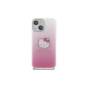 Hello Kitty IML Gradient Electrop Kitty Head case for iPhone 15 - pink