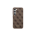 Guess GUHCS23SG4GFBR S23 S911 brown/brown hard case 4G Metal Gold Logo