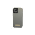 Guess GUHMP13LSPLG iPhone 13 Pro / 13 6.1" grey/grey hard case Silicone Logo Plate MagSafe