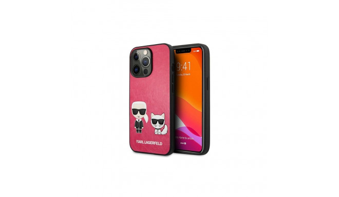 Karl Lagerfeld KLHCP13LPCUSKCP iPhone 13 Pro / 13 6,1" fuksja/fuchsia hardcase Ikonik Karl & Choupet