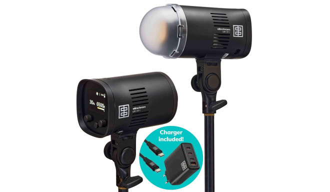 Elinchrom LED 100 C LED Light Dual Kit with Charger