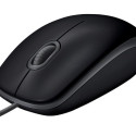 LOGITECH B110 Silent Mouse right and left-handed optical 3 buttons wired USB