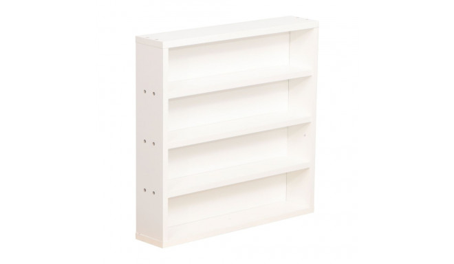 Riiul LESTER 48x10xH47,5cm, valge melamiin