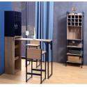 Bar chair HANNES 38x38xH80cm, rustic melamine