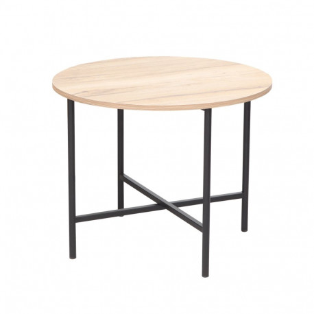 Coffee table HANNES 50x50xH40cm, rustic melamine