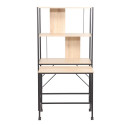 Galds / plaukts LESTER 84x40xH160cm, melamīns