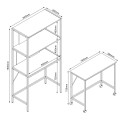 Galds / plaukts LESTER 84x40xH160cm, melamīns