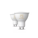 Philips Hue LED smart bulb, BT, White ambiance, GU10, 4.2 W, 2-pack