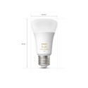 Philips Hue smart lamp multipack, White Ambiance, E27, 2 pcs