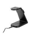 Fixed MagPowerstation 3-in-1 wireless charging station, black