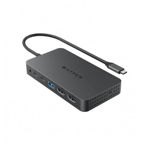 HyperDrive Next Dual 4K HDMI 7 Port USB-C Hub, Midnight Blue