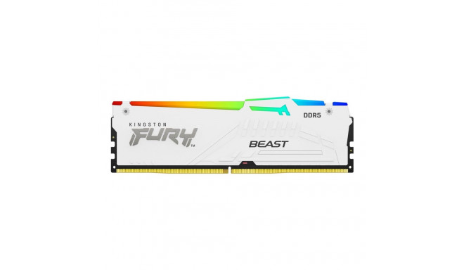 Kingston FURY Beast White DDR5 RGB 6000 MHz CL30 16 GB memory module