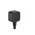 Concealed shower hose connector Hansgrohe FixFit Wall, 26457670, matt black