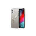 Guess GUHCP12SPCUGLSGO iPhone 12 mini5.4" gold hardcase Glitter Gradient Script