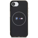 Case BMW IML Metal White Circle MagSafe for iPhone 16e black
