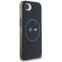 Case BMW IML Metal White Circle MagSafe for iPhone 16e black