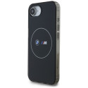 Case BMW IML Metal White Circle MagSafe for iPhone 16e black