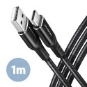 AXAGON andmeside- ja laadimiskaabel USB 2.0, 1 m | BUCM-AM10AB | USB-C USB-A-le