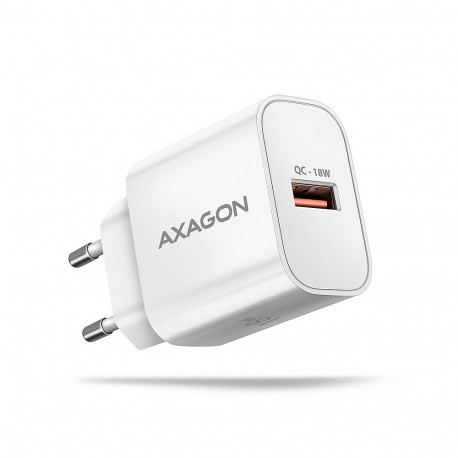 Axagon seinalaadija 1x port USB-A, QC3.0/AFC/FCP/Apple, 18W | ACU-QC18W