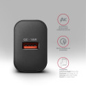 Axagon seinalaadija 1x port USB-A, QC3.0/AFC/FCP/Apple, 18W | ACU-QC18