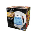 Adler | Kettle | AD 1274 | Electric | 2200 W | 1.7 L | Polypropylene/Glass | 360° rotational base | 