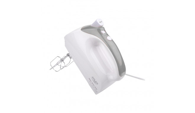 Adler | Mixer | AD 4201 g | Hand Mixer | 300 W | Number of speeds 5 | Turbo mode | White
