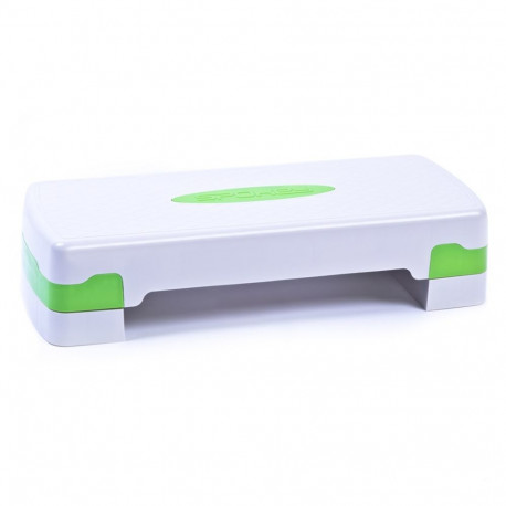 Spokey Basic IV valge-roheline kaheastmeline stepper 920946