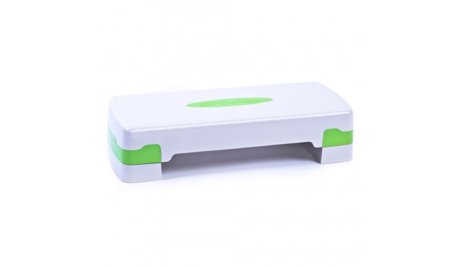 Spokey Basic IV valge-roheline kaheastmeline stepper 920946