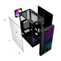 Gembird Fornax 2500 ARGB Gaming ATX arvutikorpus, Midi Tower, taustvalgustus, must