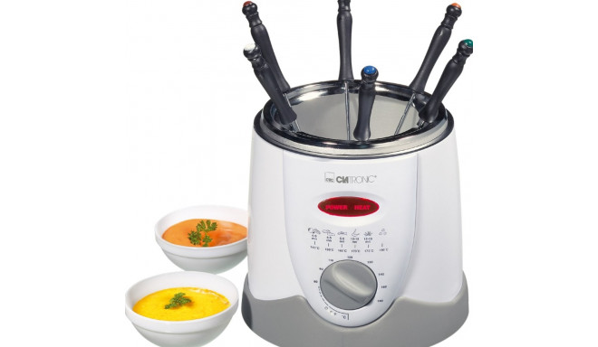 Clatronic FFR 2916 Single 1 L Stand-alone 900 W Deep fryer Grey, White