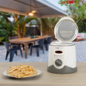 Clatronic FFR 2916 Single 1 L Stand-alone 900 W Deep fryer Grey, White
